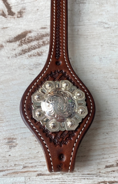 Octagon Berry Concho glänzend 1 3/4